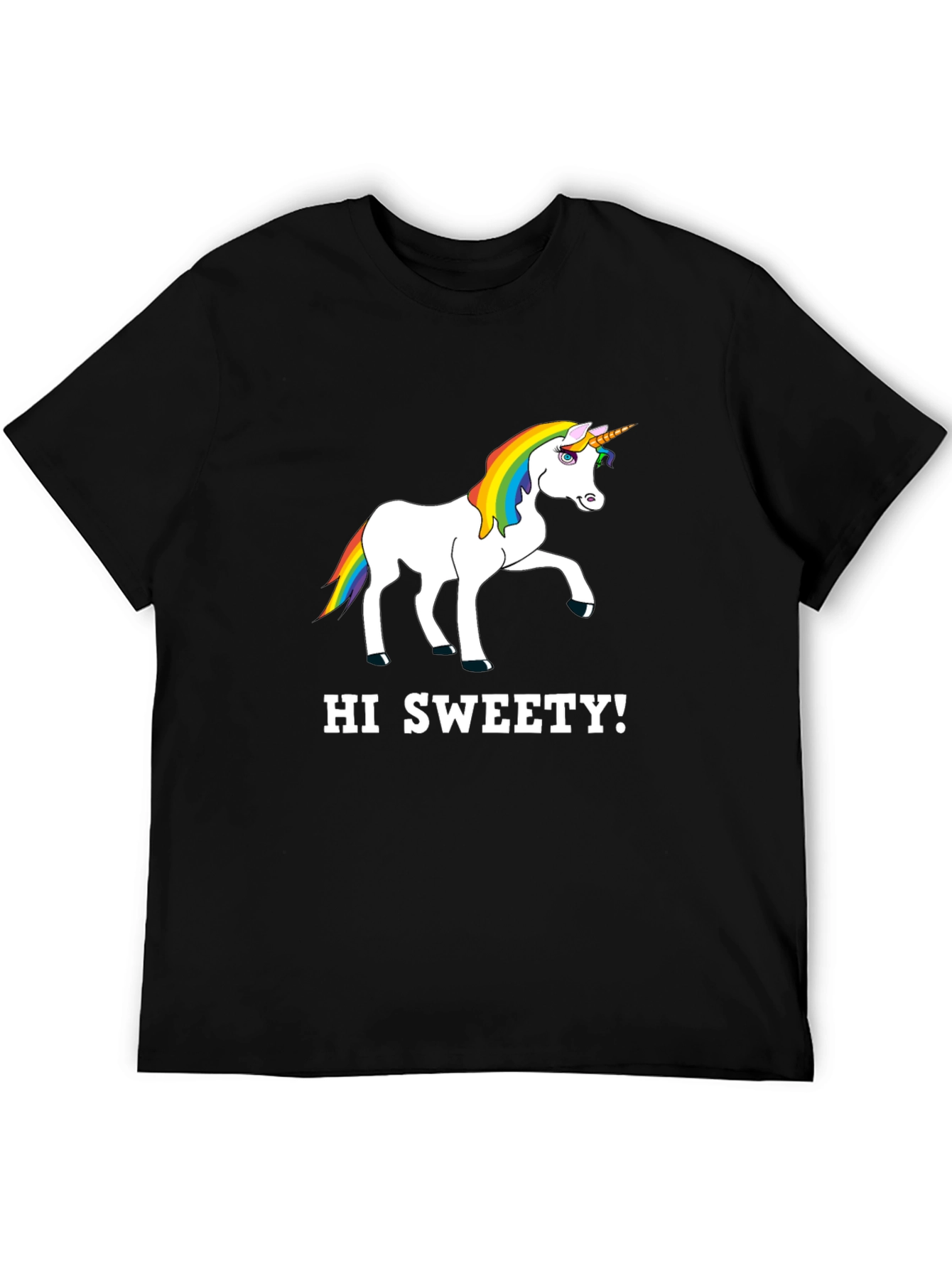 Unicorn Hi Sweety! Graphic T-Shirt