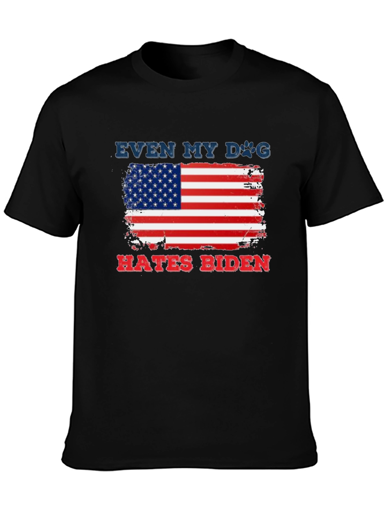 Even My Dog Hates Biden American Flag T-Shirt
