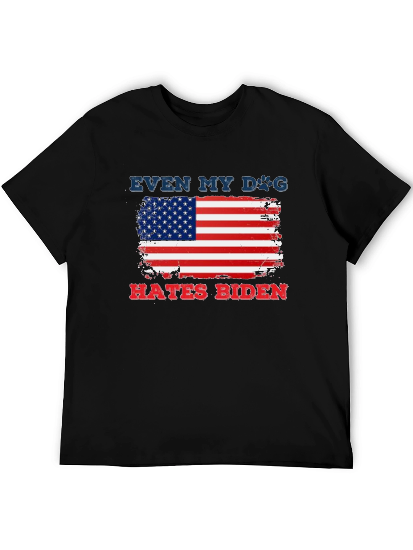 Even My Dog Hates Biden American Flag T-Shirt
