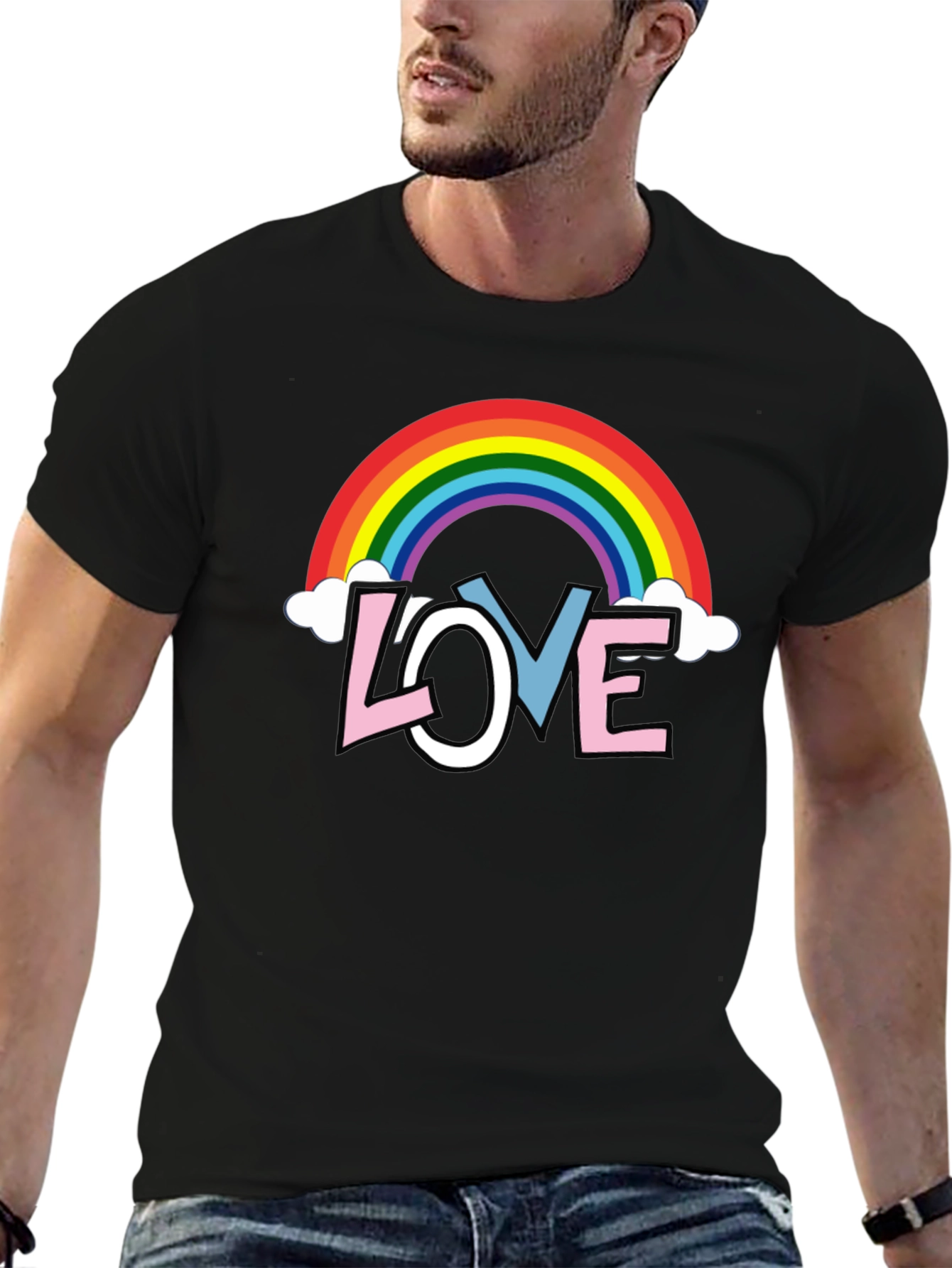 Rainbow LOVE Graphic Tee - Pride Month Shirt