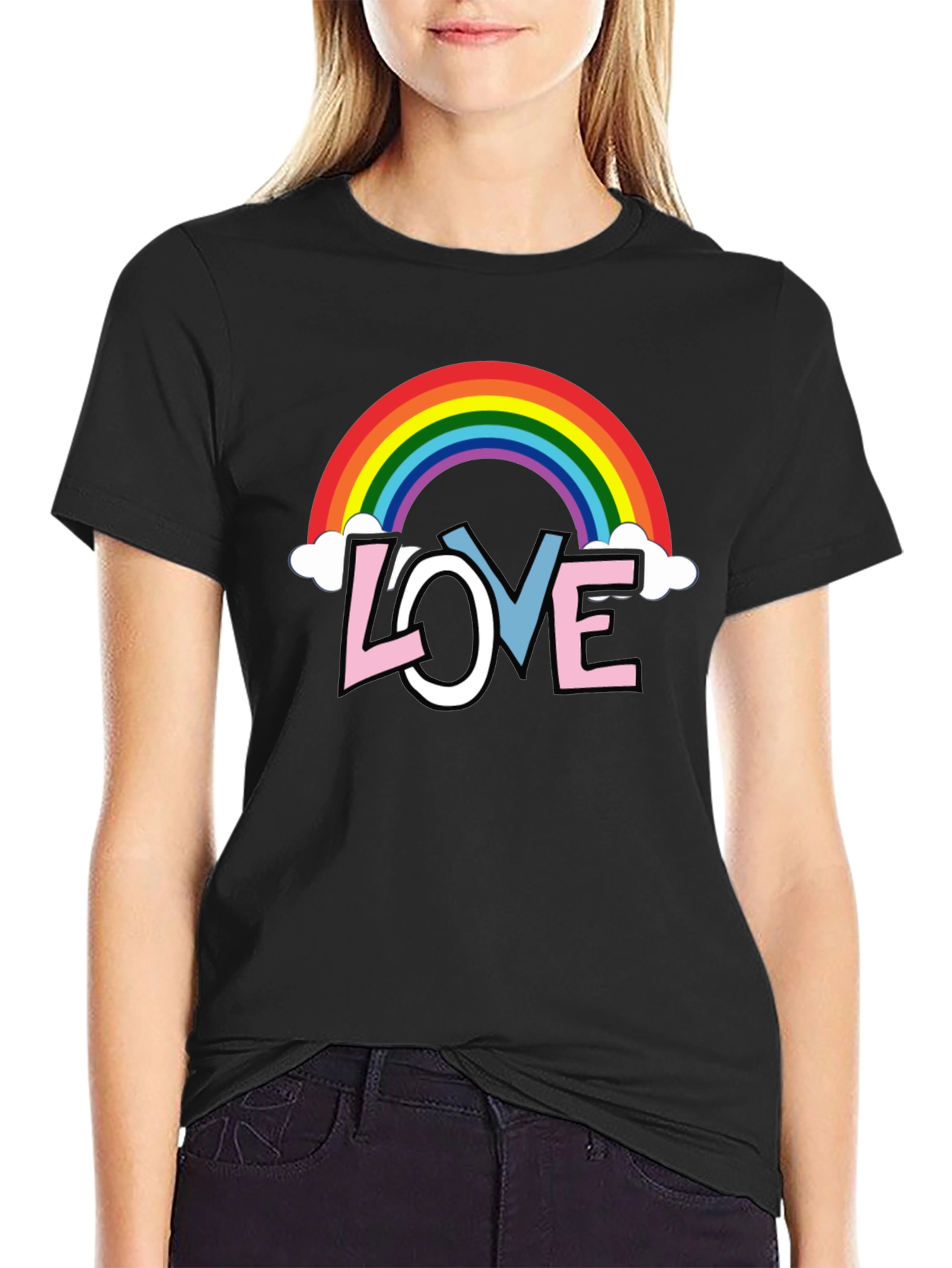 Rainbow LOVE Graphic Tee - Pride Month Shirt