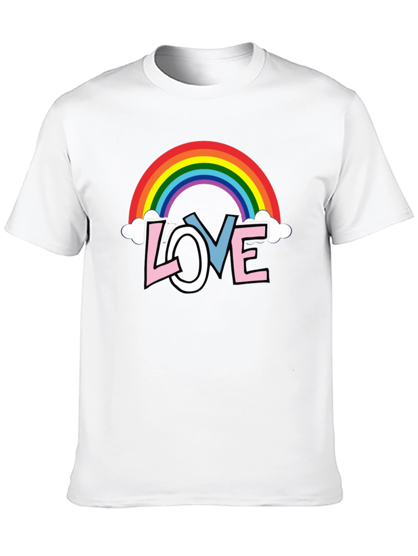 Rainbow LOVE Graphic Tee - Pride Month Shirt