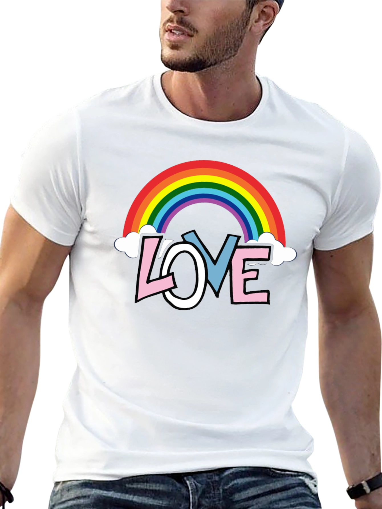 Rainbow LOVE Graphic Tee - Pride Month Shirt