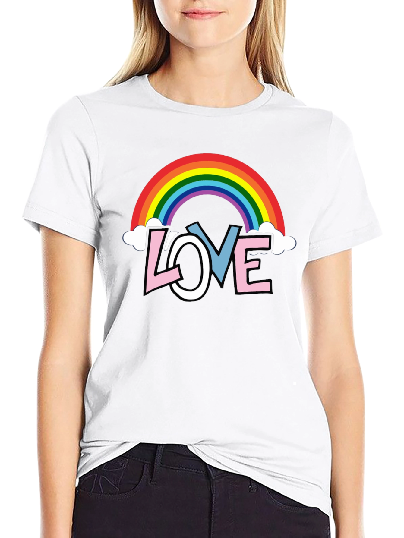 Rainbow LOVE Graphic Tee - Pride Month Shirt
