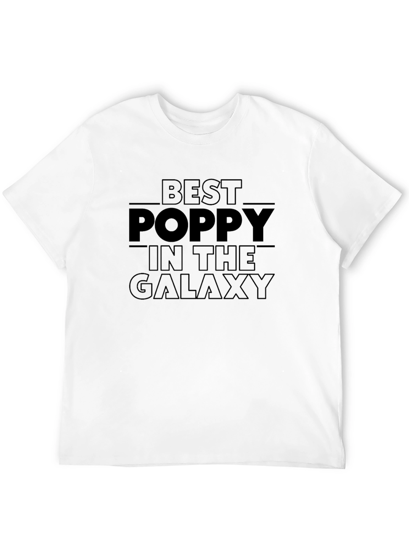 Best Poppy in the Galaxy Black T-Shirt