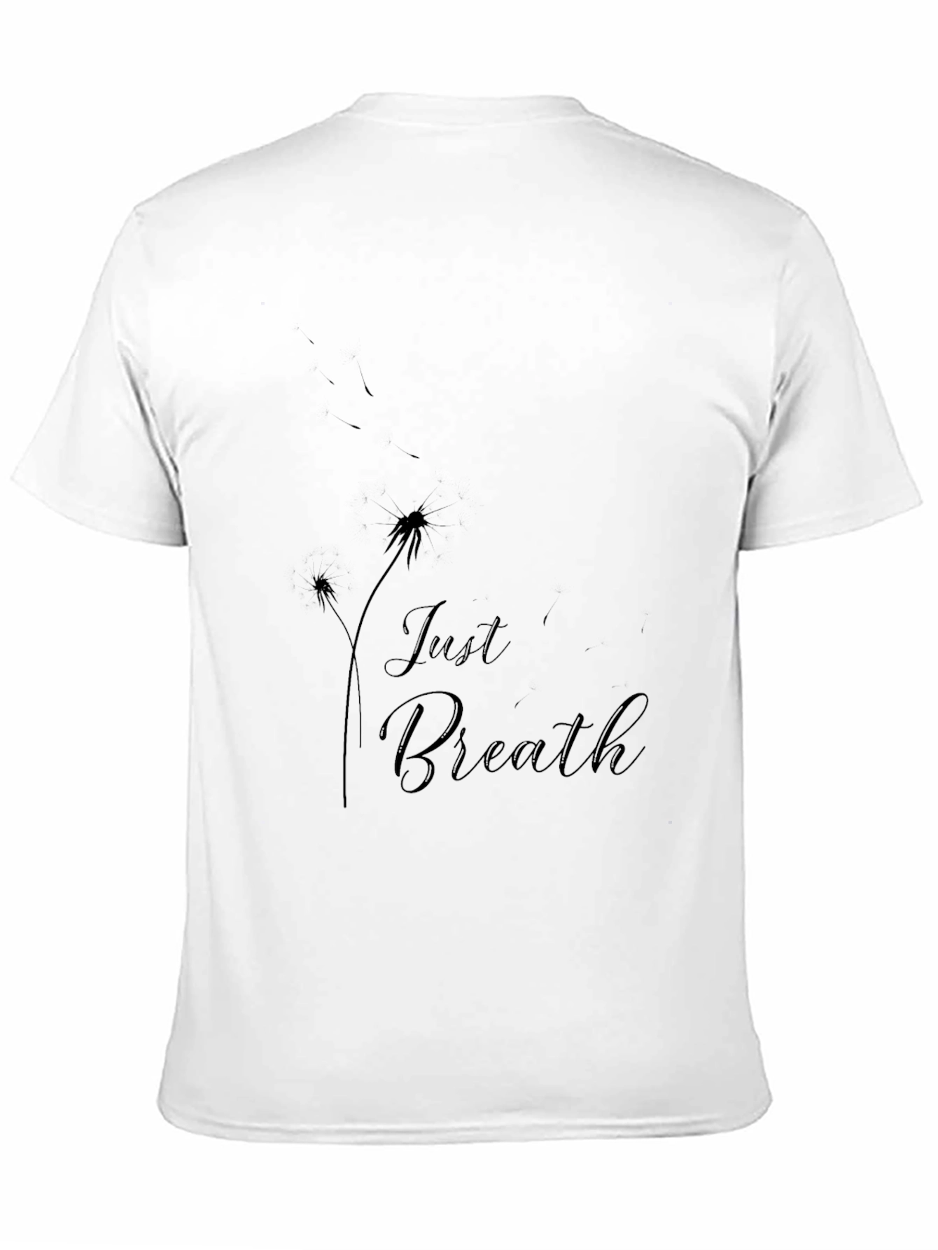 Just Breathe Graphic Black T-Shirt
