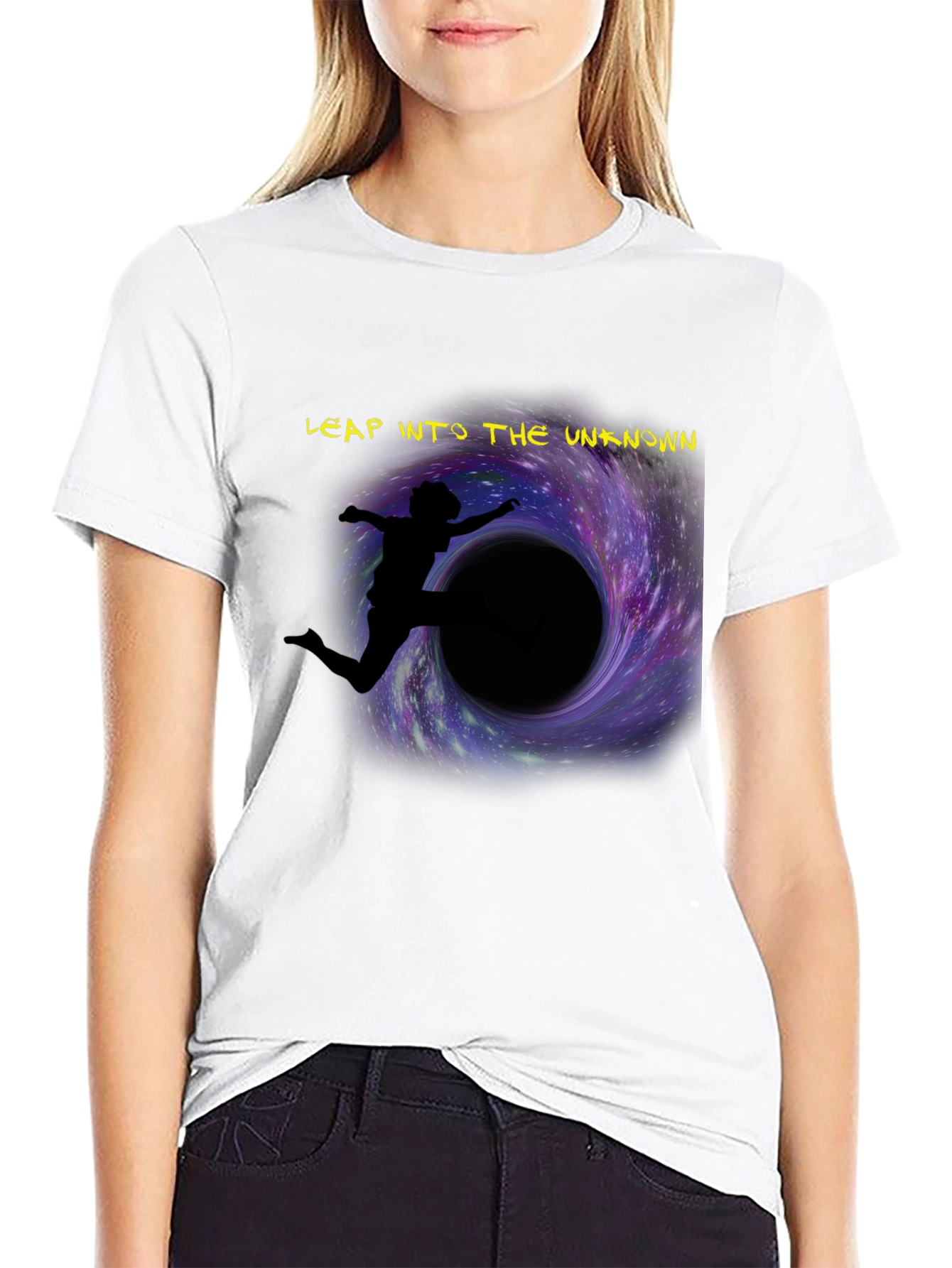 Leap into the Unknown T-Shirt Space Graphic Tee