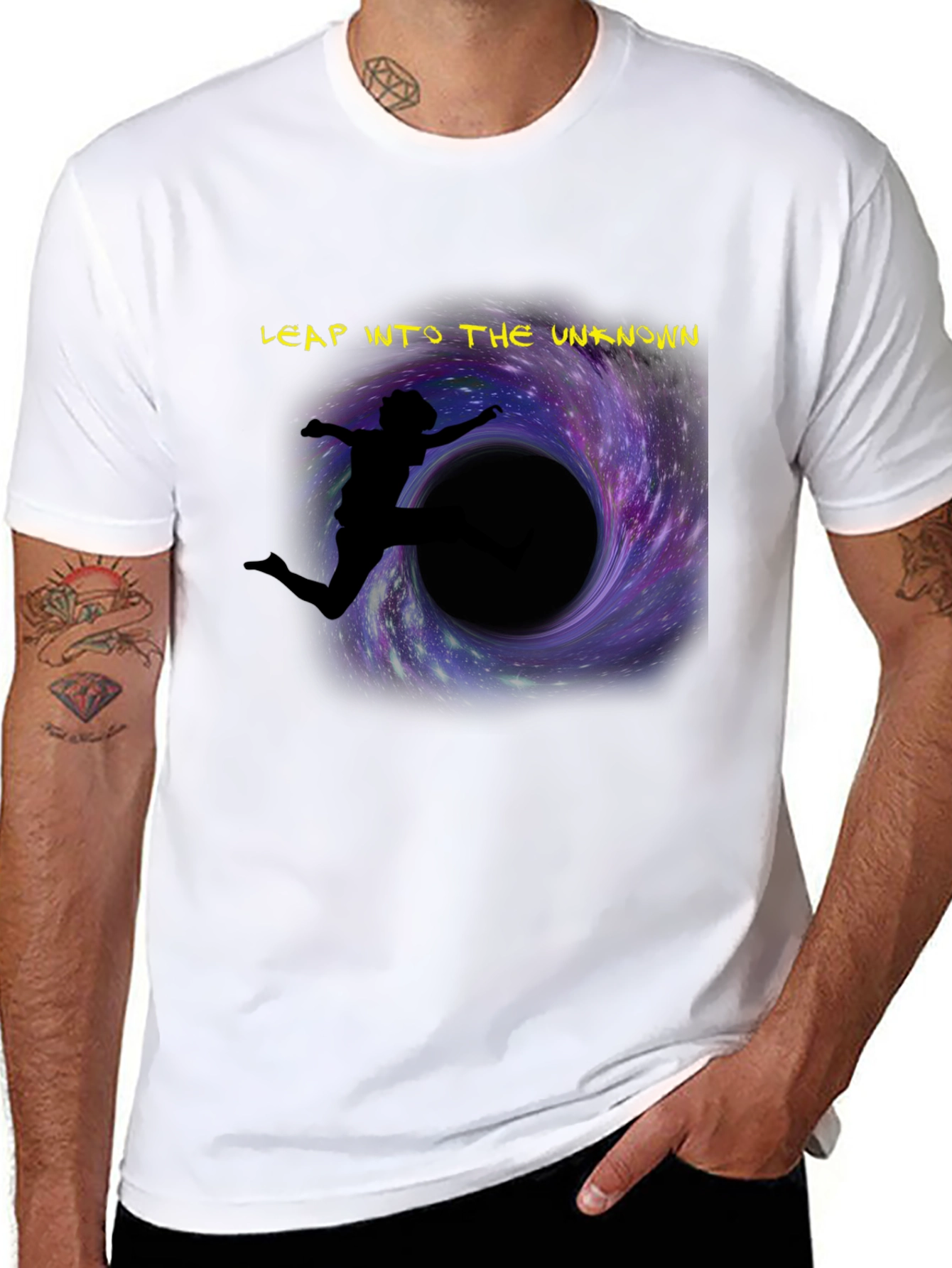 Leap into the Unknown T-Shirt Space Graphic Tee