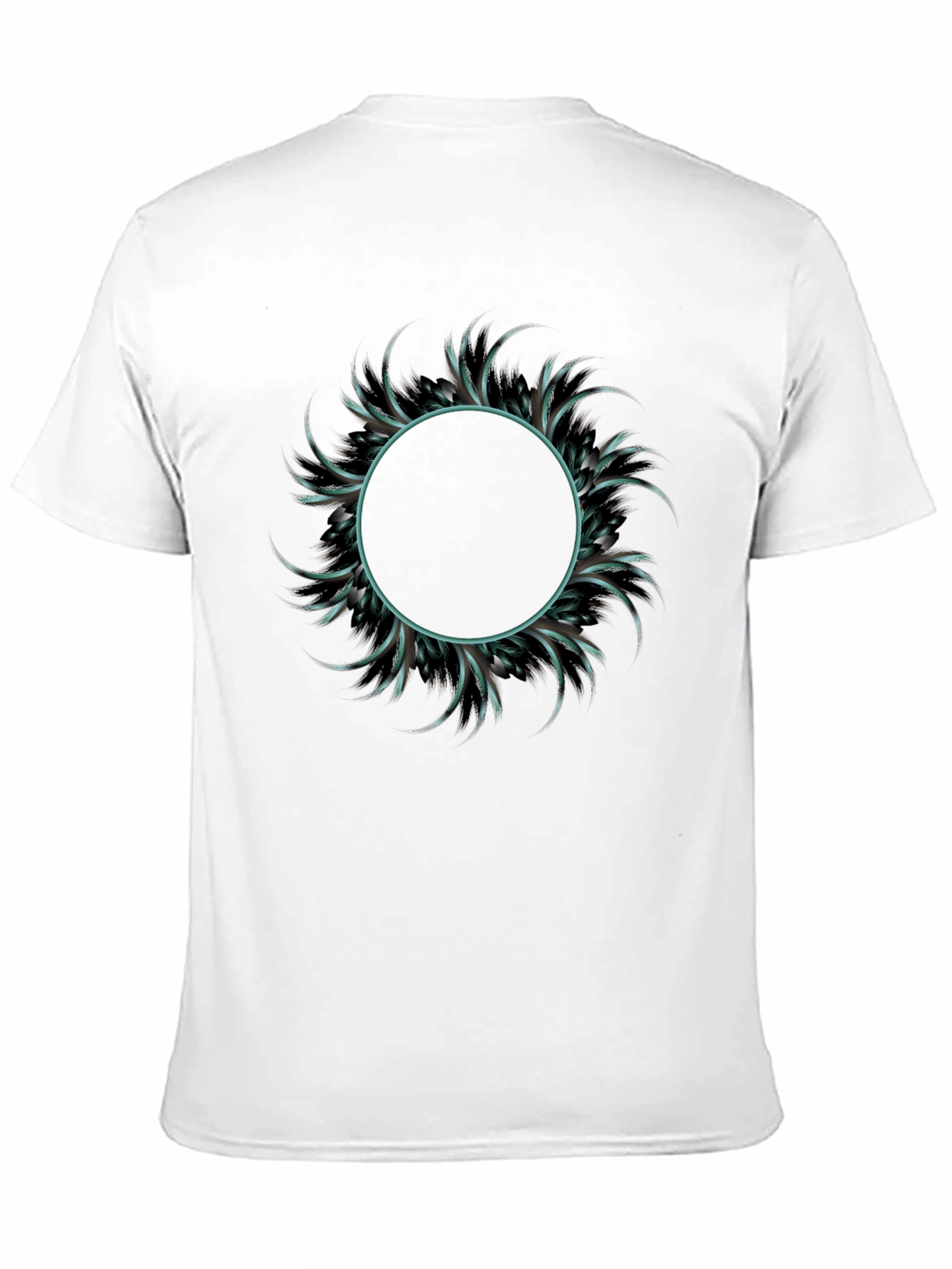 Abstract Circle Graphic Tee - Mens Fashion