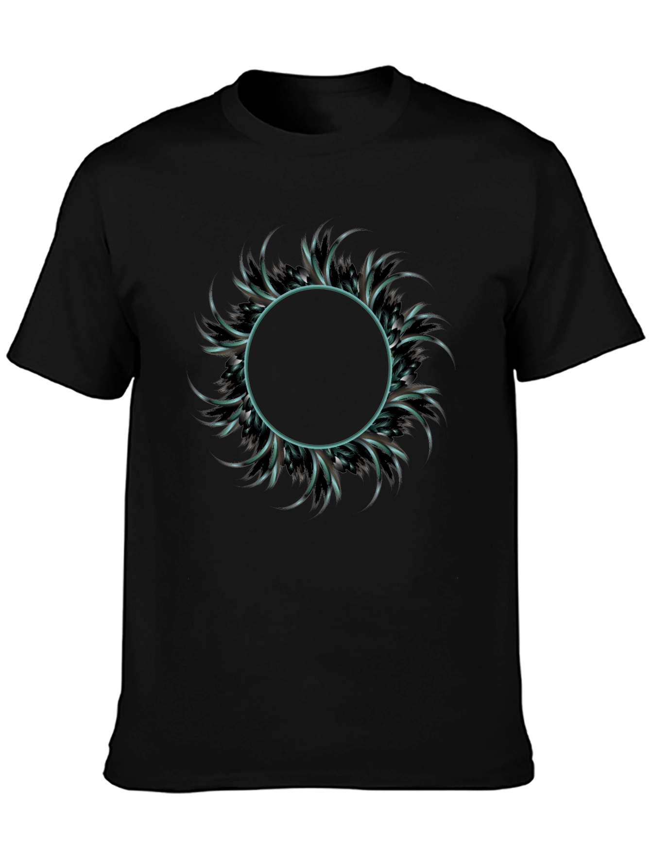 Abstract Circle Graphic Tee - Mens Fashion