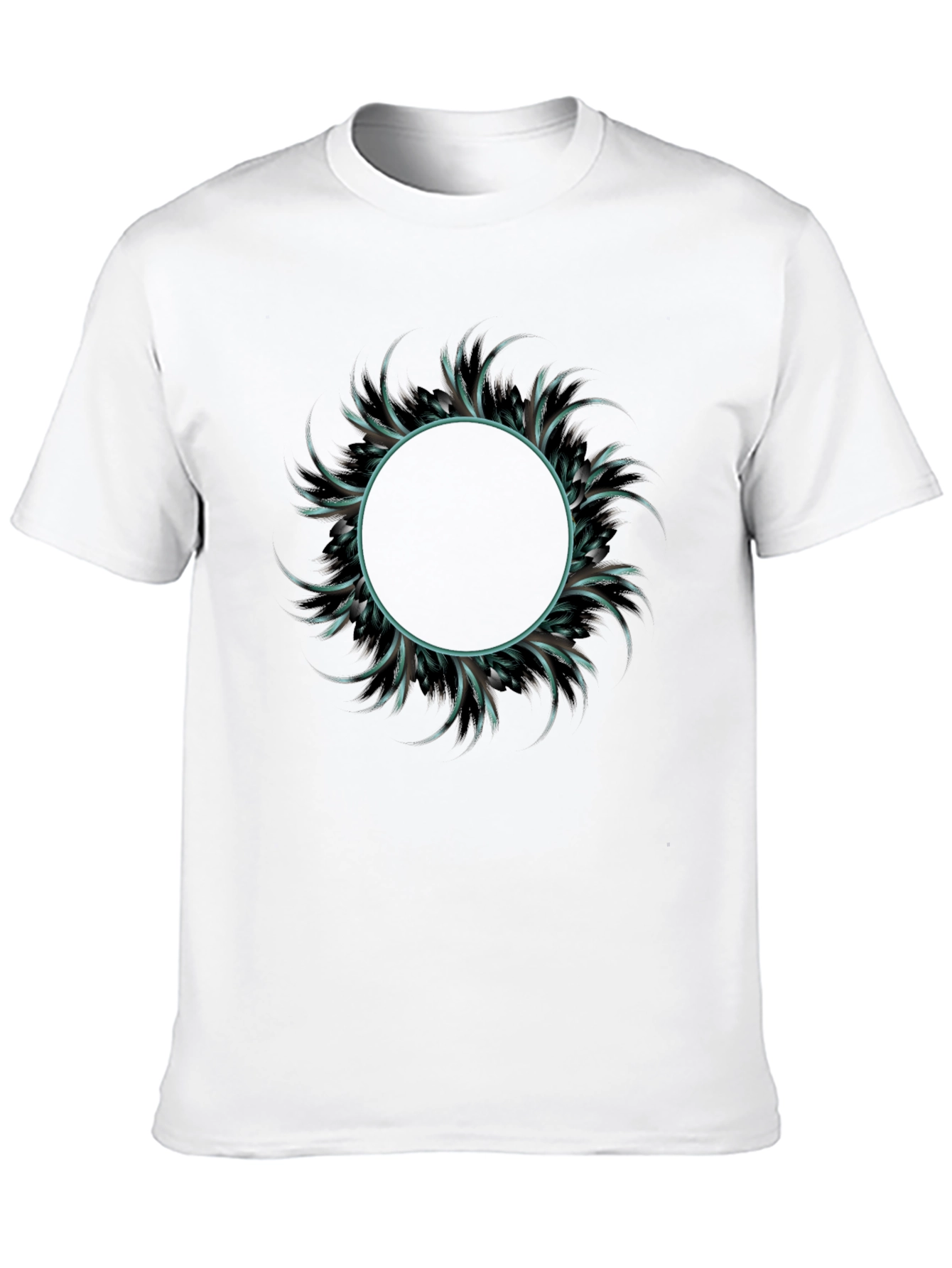 Abstract Circle Graphic Tee - Mens Fashion