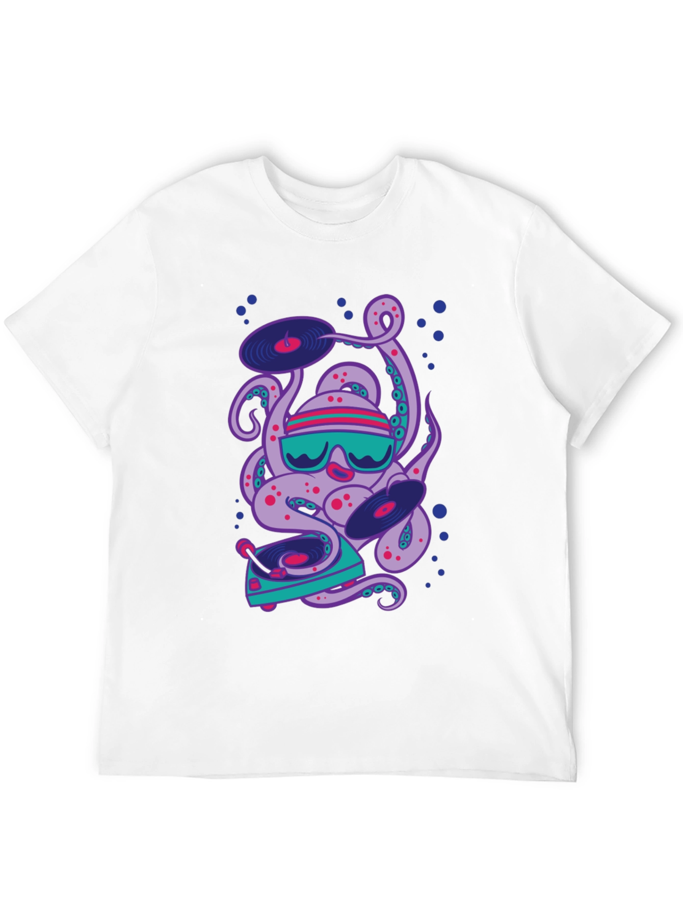 DJ Octopus Graphic Tee - Cool & Unique Design