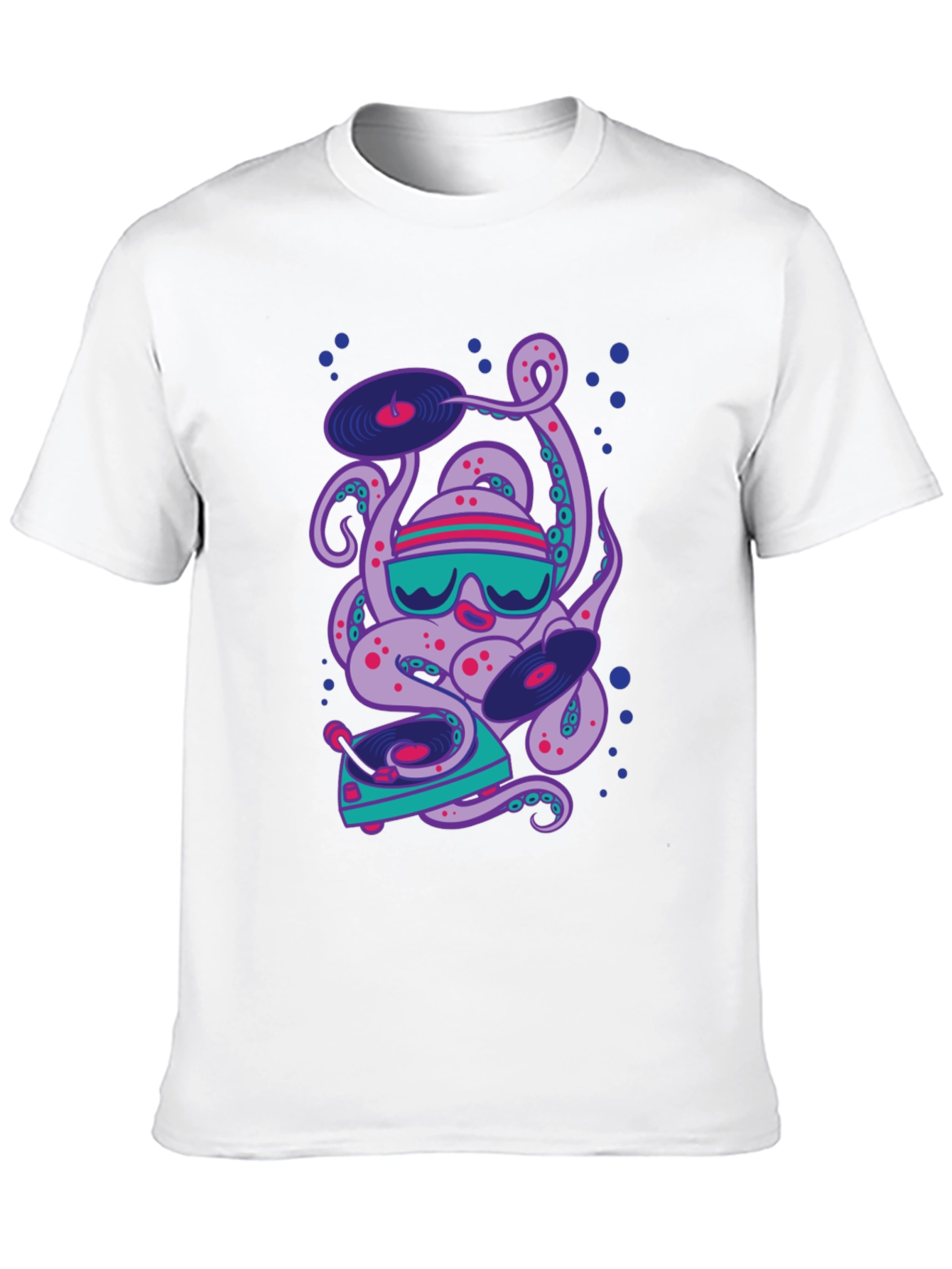 DJ Octopus Graphic Tee - Cool & Unique Design