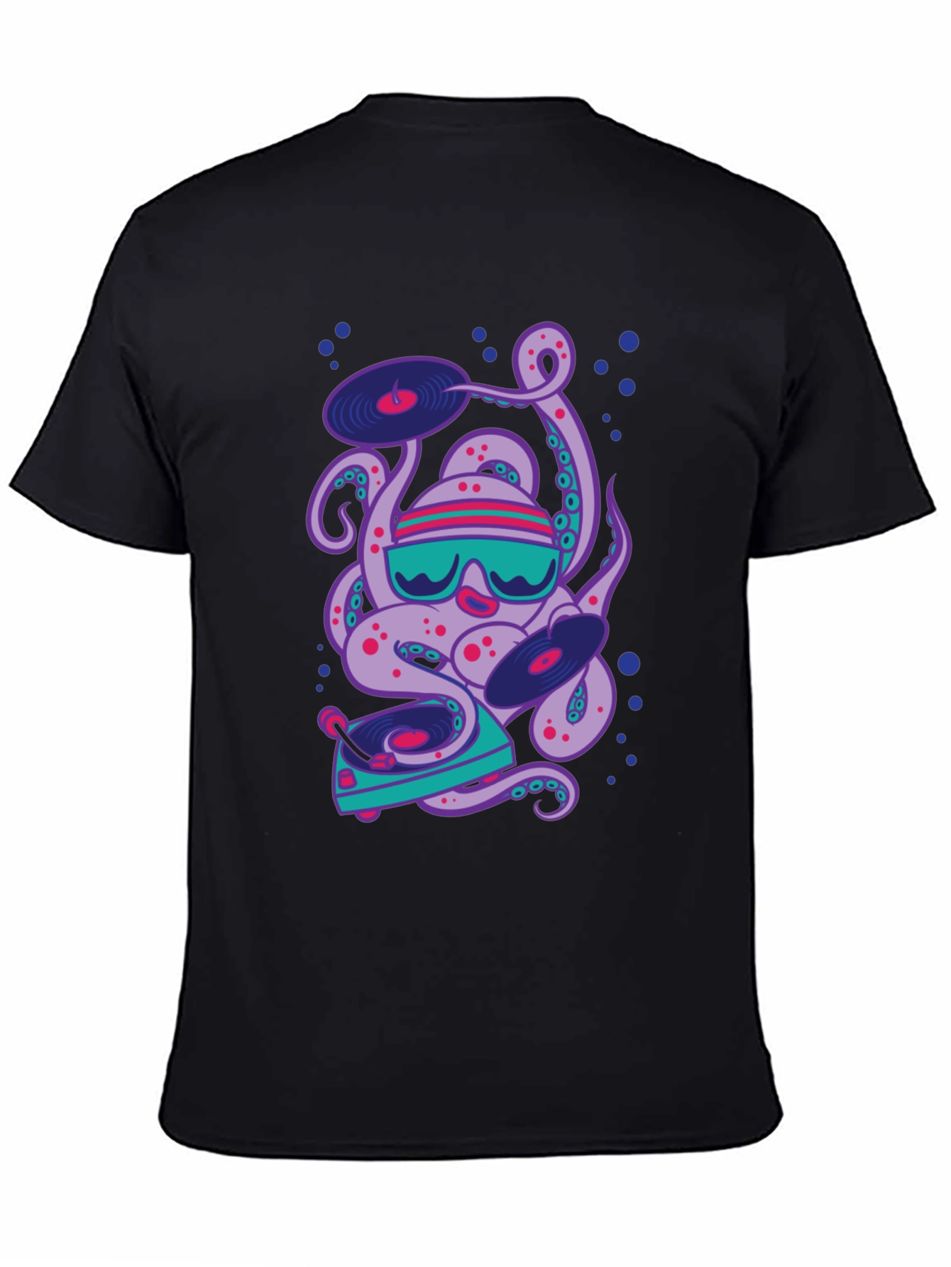DJ Octopus Graphic Tee - Cool & Unique Design