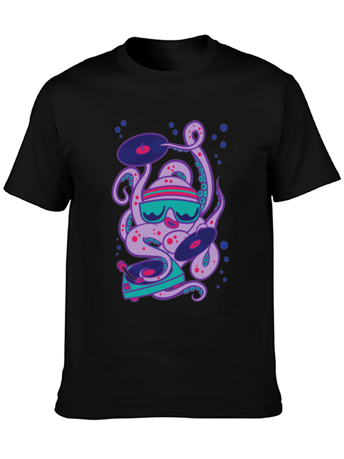 DJ Octopus Graphic Tee - Cool & Unique Design