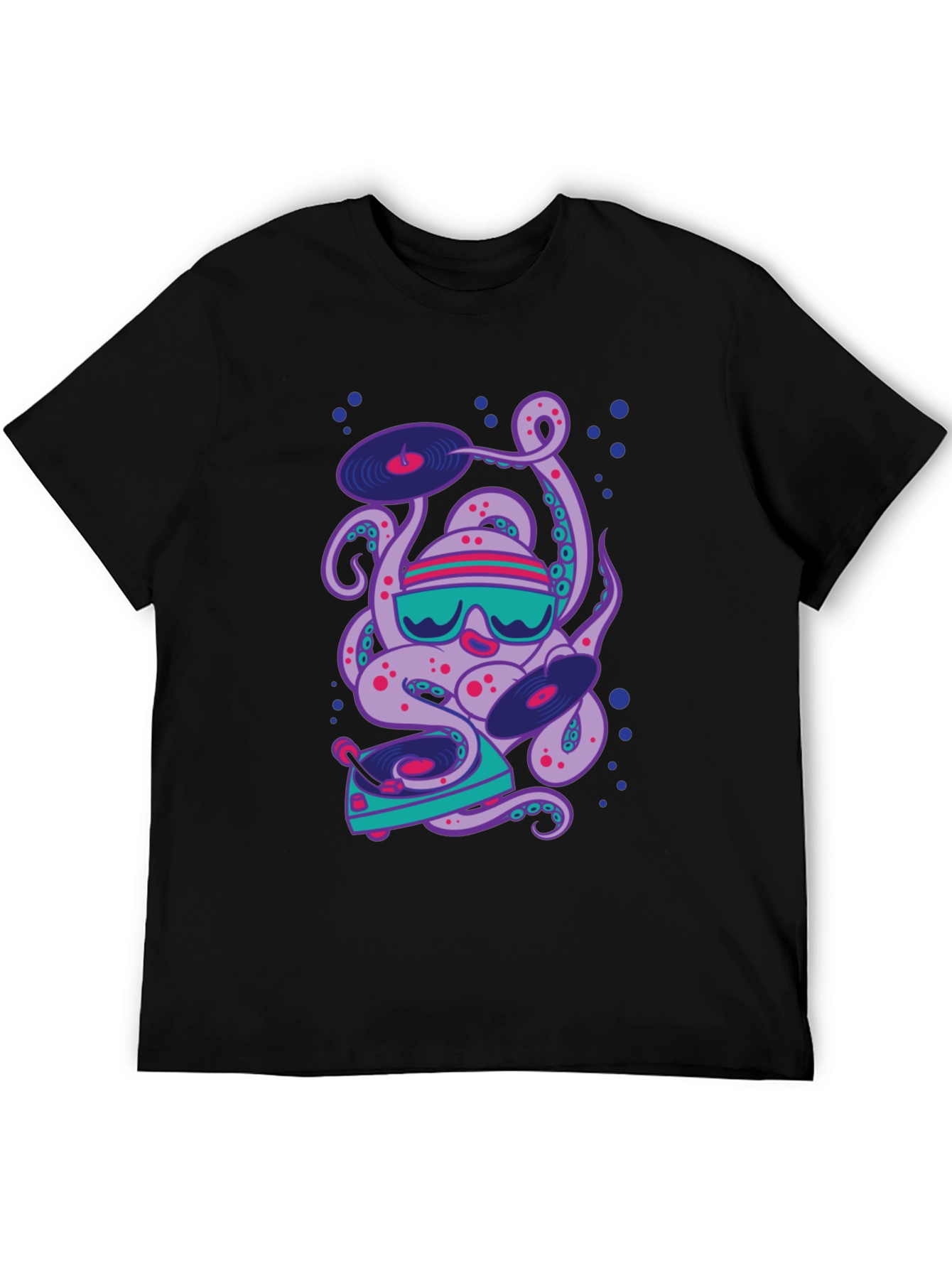 DJ Octopus Graphic Tee - Cool & Unique Design