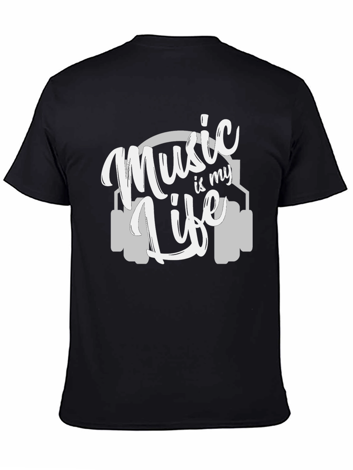 Music is My Life T-Shirt - Graphic Print Tee