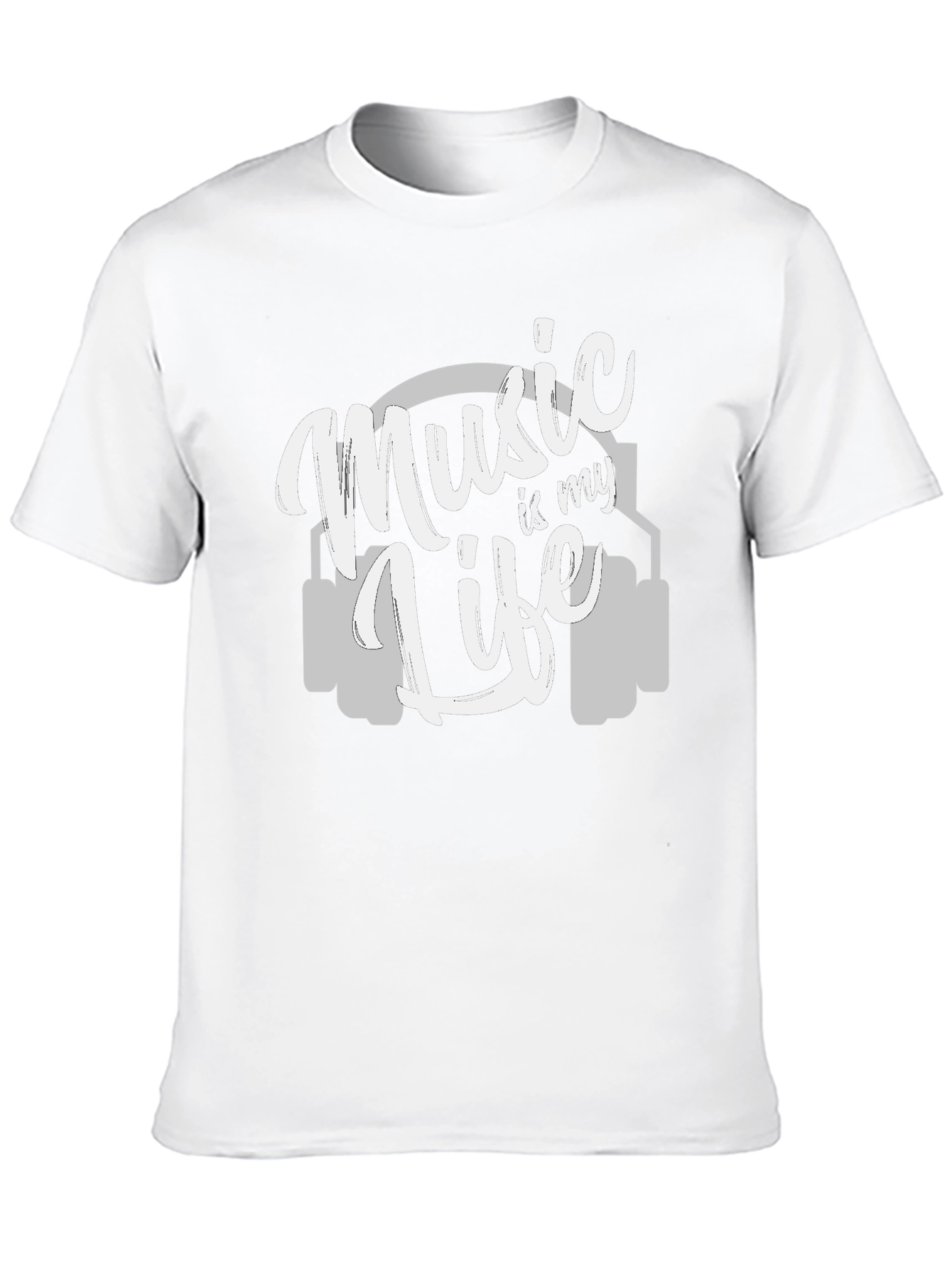 Music is My Life T-Shirt - Graphic Print Tee