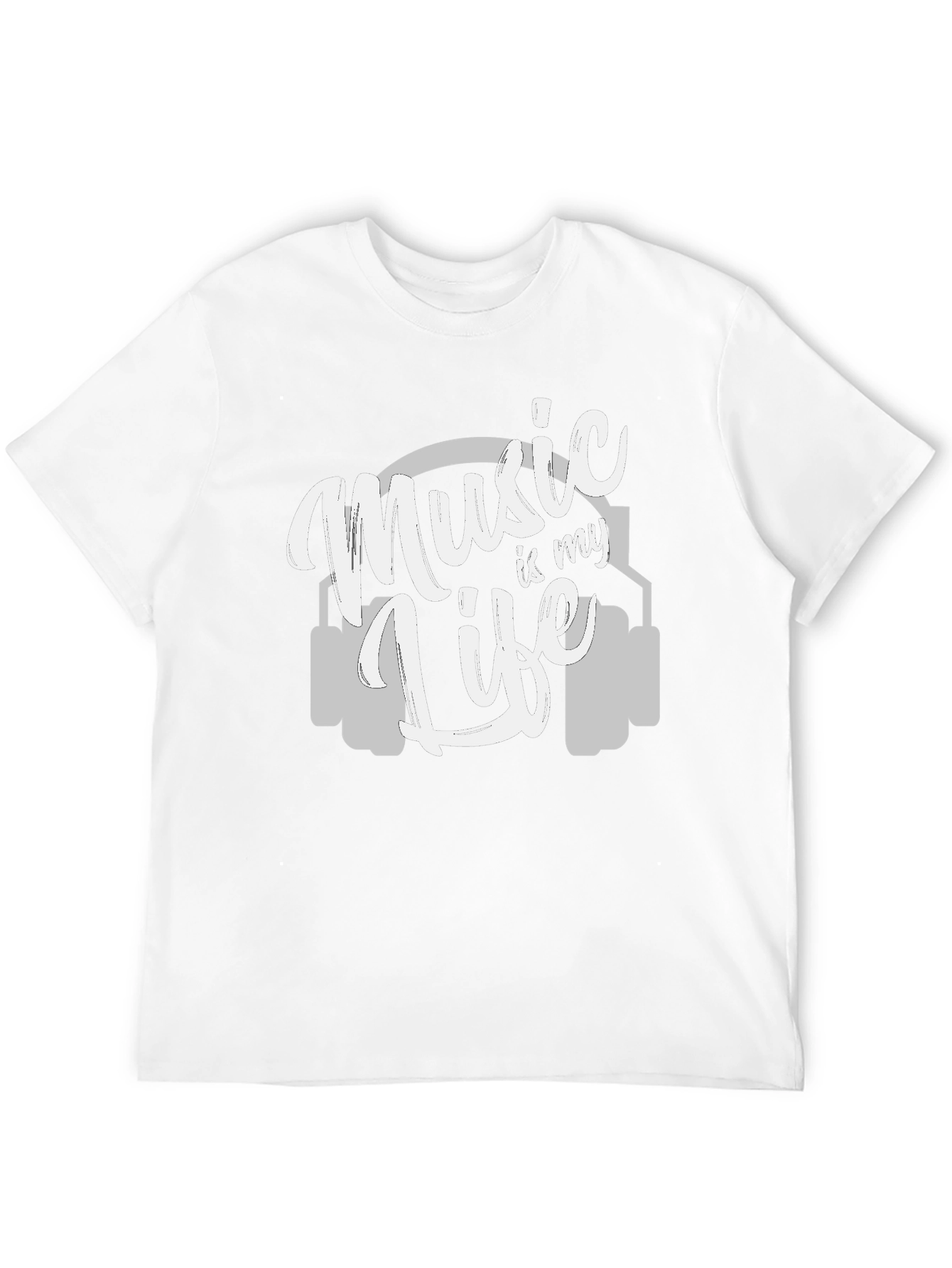 Music is My Life T-Shirt - Graphic Print Tee