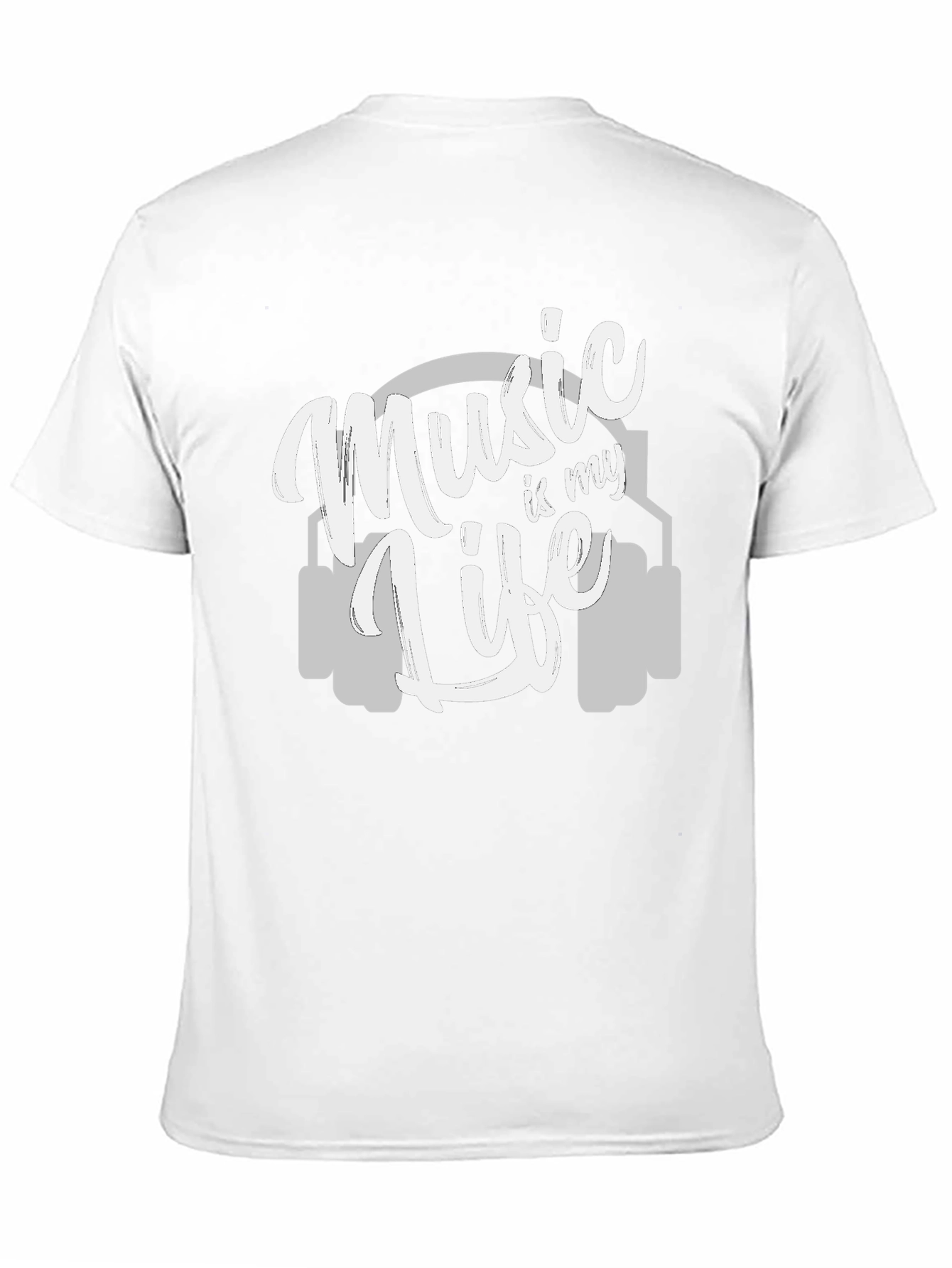 Music is My Life T-Shirt - Graphic Print Tee