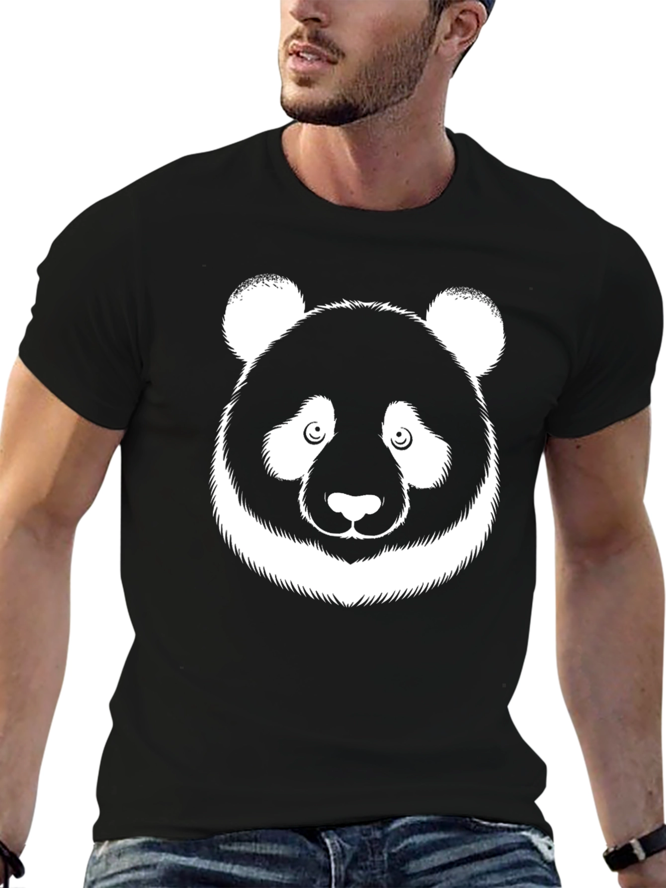 Panda Graphic T-Shirt - Stylish Crew Neck Tee