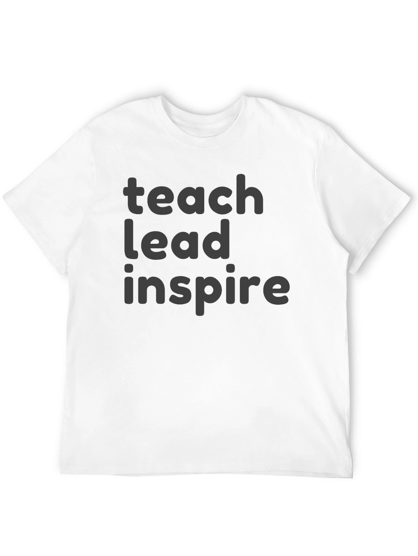 Teach Lead Inspire Black Graphic Tee