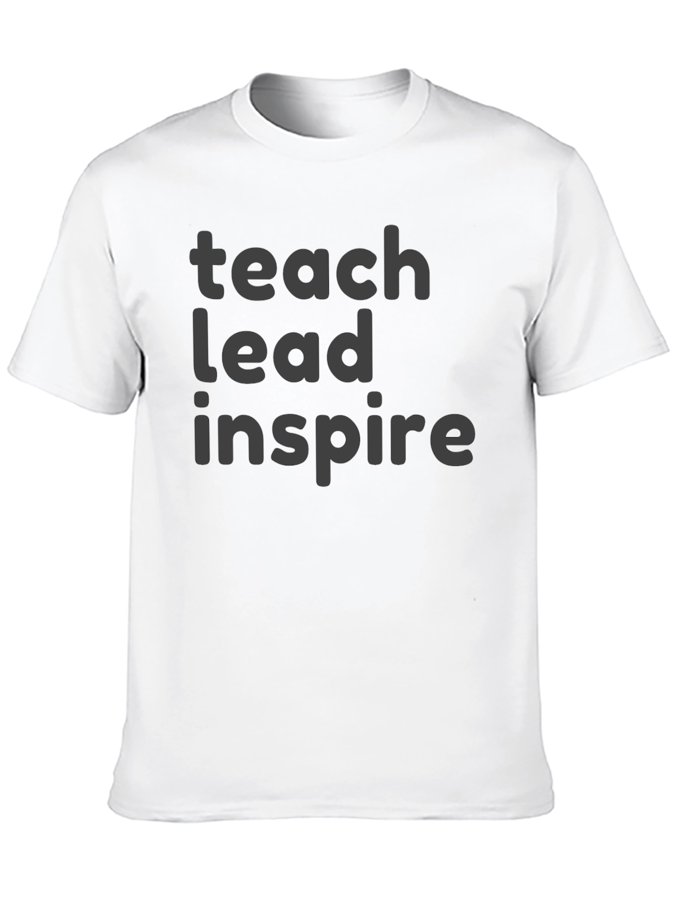 Teach Lead Inspire Black Graphic Tee