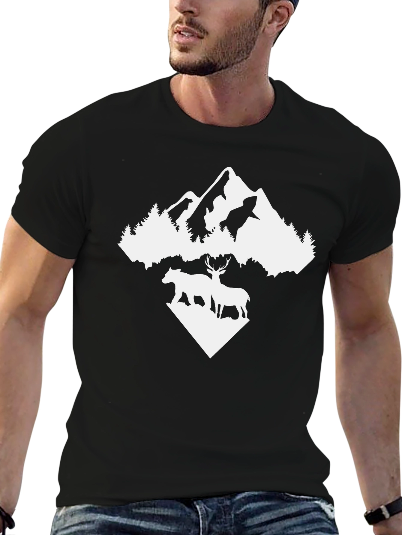 Mountain Bear Deer Tee