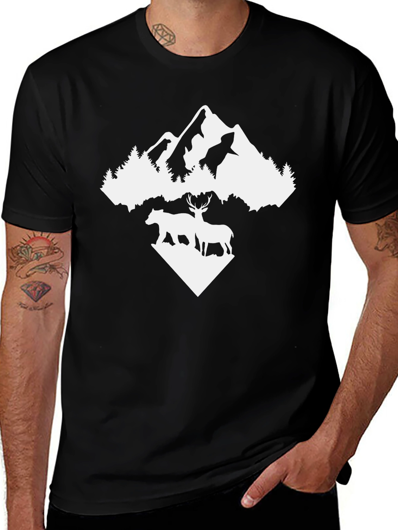 Mountain Bear Deer Tee
