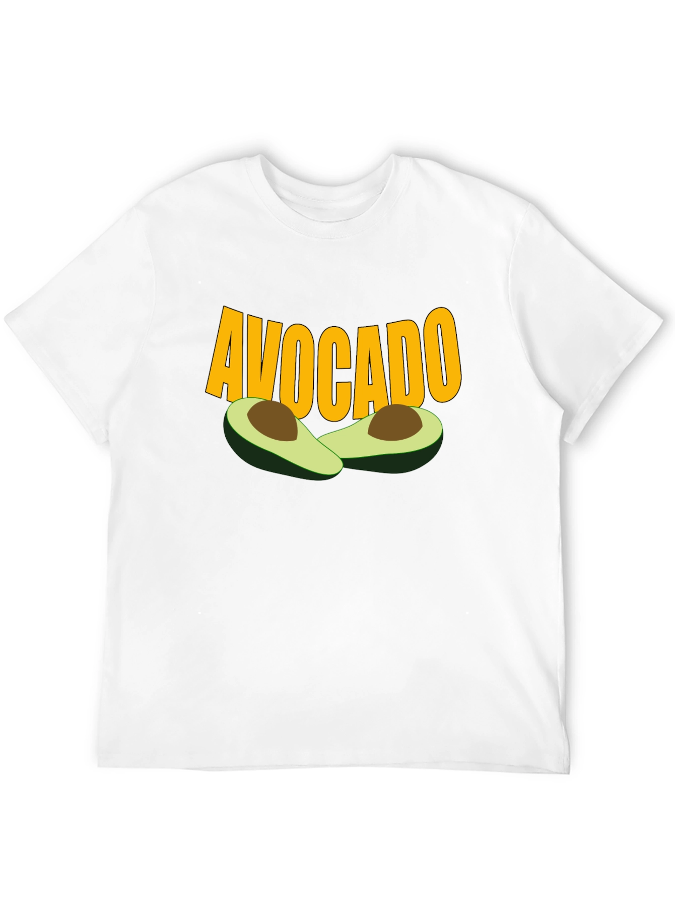 Avocado Graphic Tee - Black Cotton T-Shirt