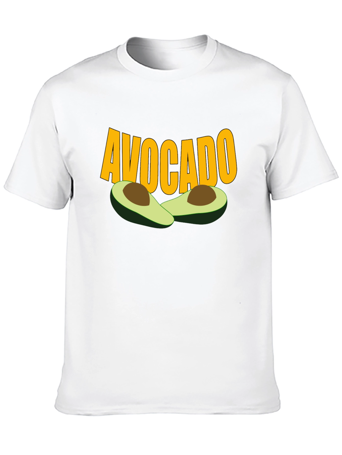 Avocado Graphic Tee - Black Cotton T-Shirt