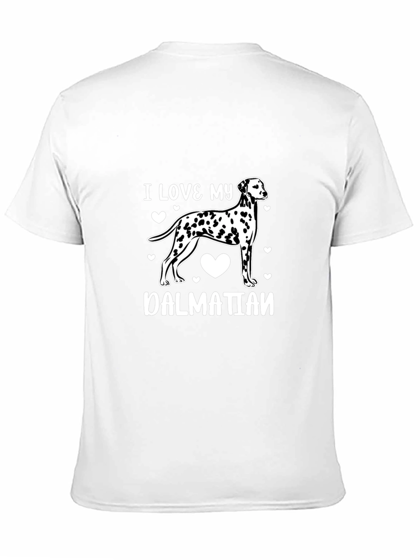 I Love My Dalmatian Black T-Shirt