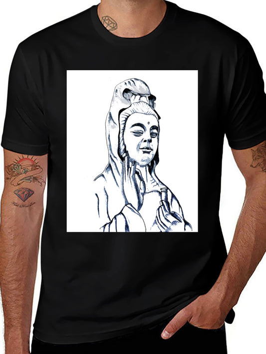 Buddha Graphic Black Tee
