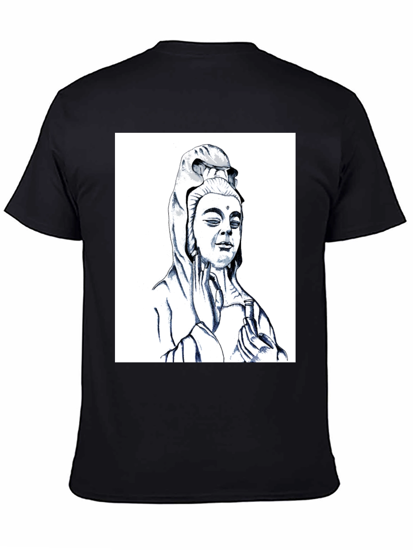 Buddha Graphic Black Tee