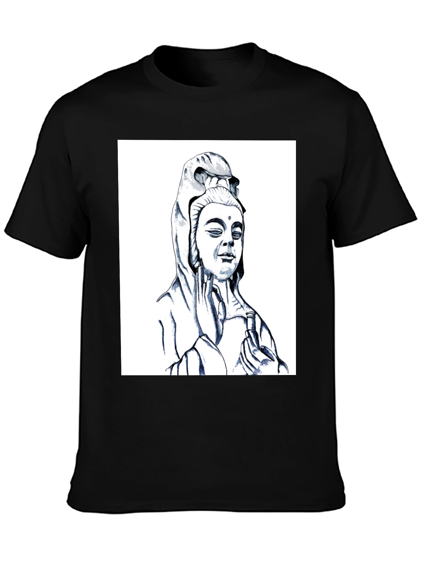 Buddha Graphic Black Tee