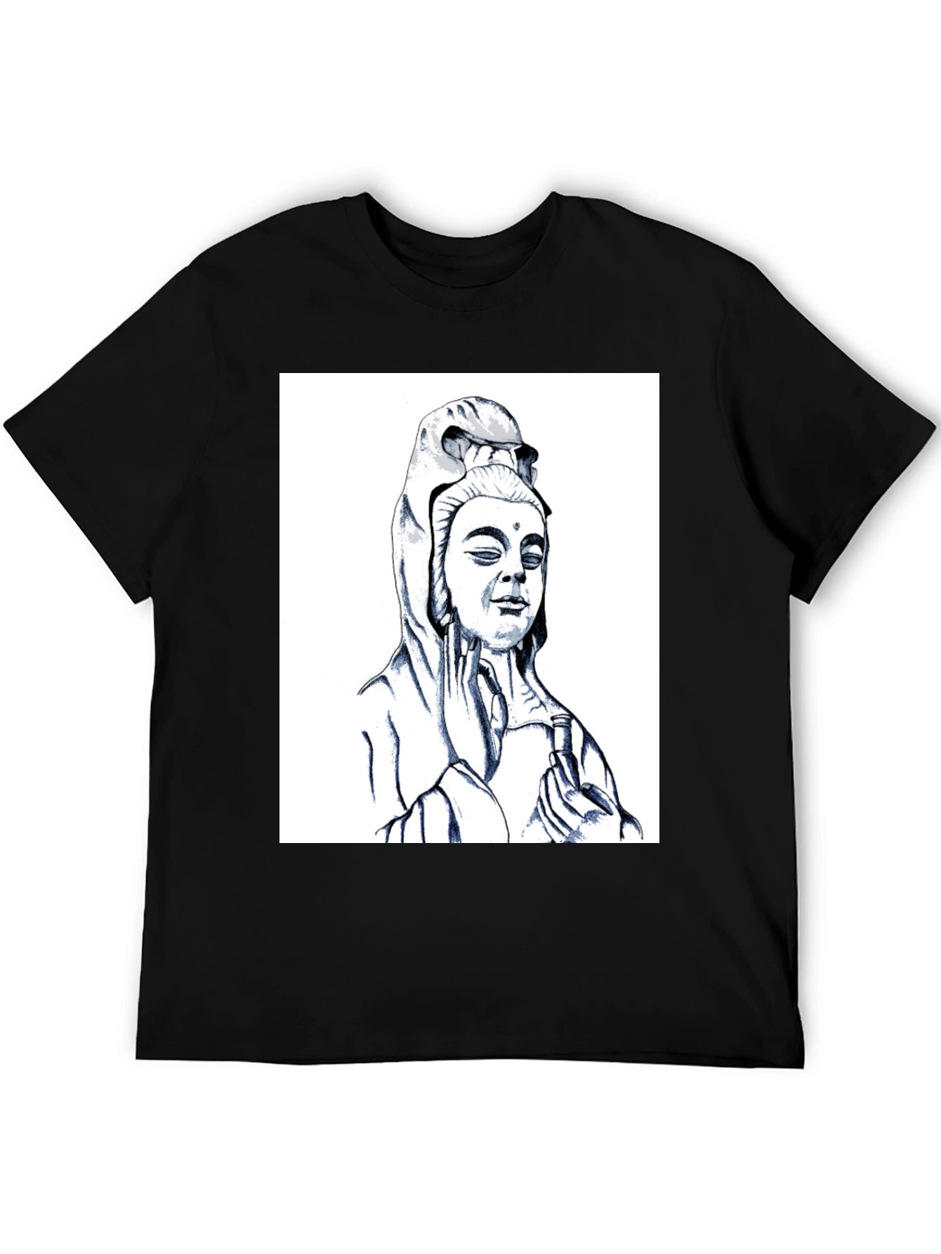 Buddha Graphic Black Tee