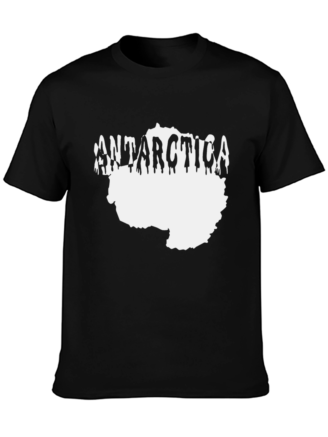 Antarctica Drip T-Shirt Black Graphic Tee