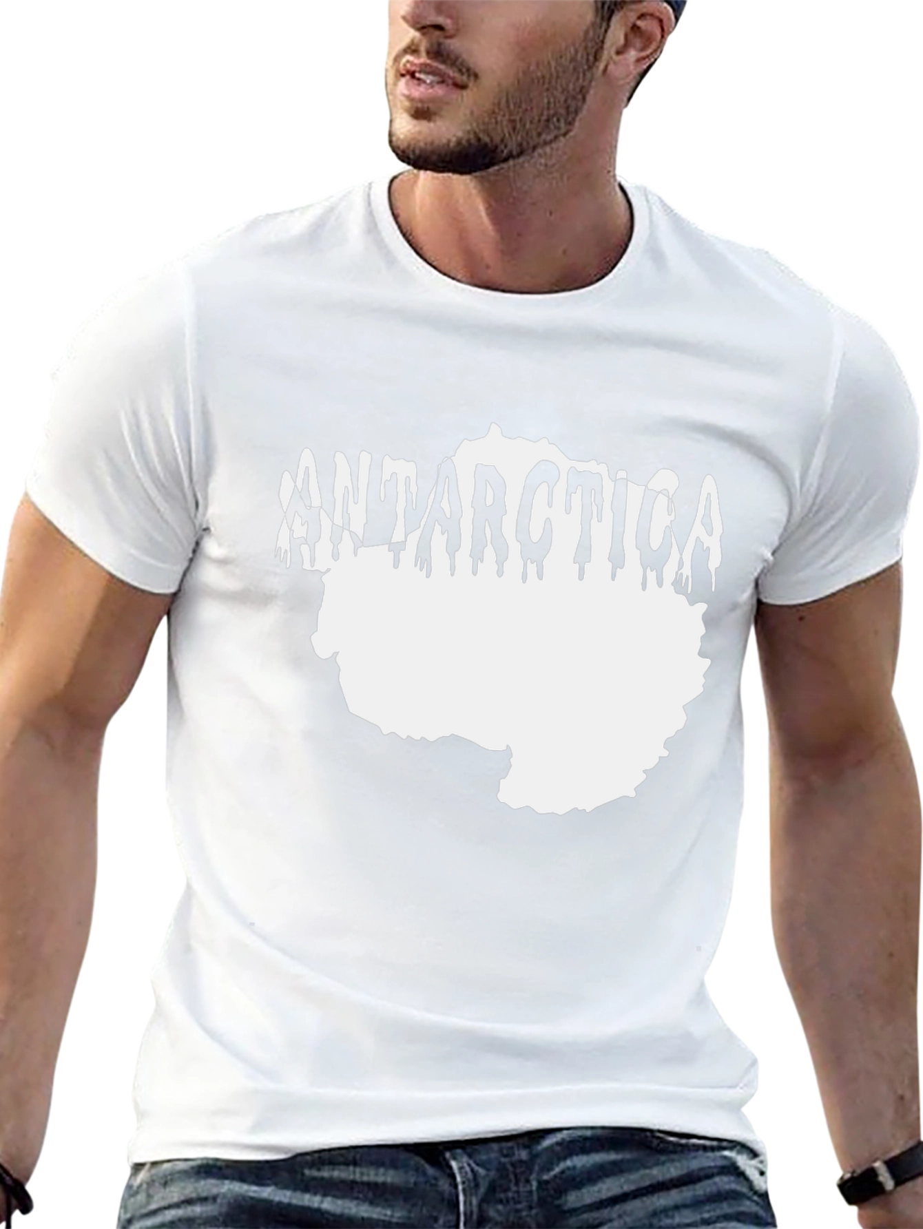 Antarctica Drip T-Shirt Black Graphic Tee