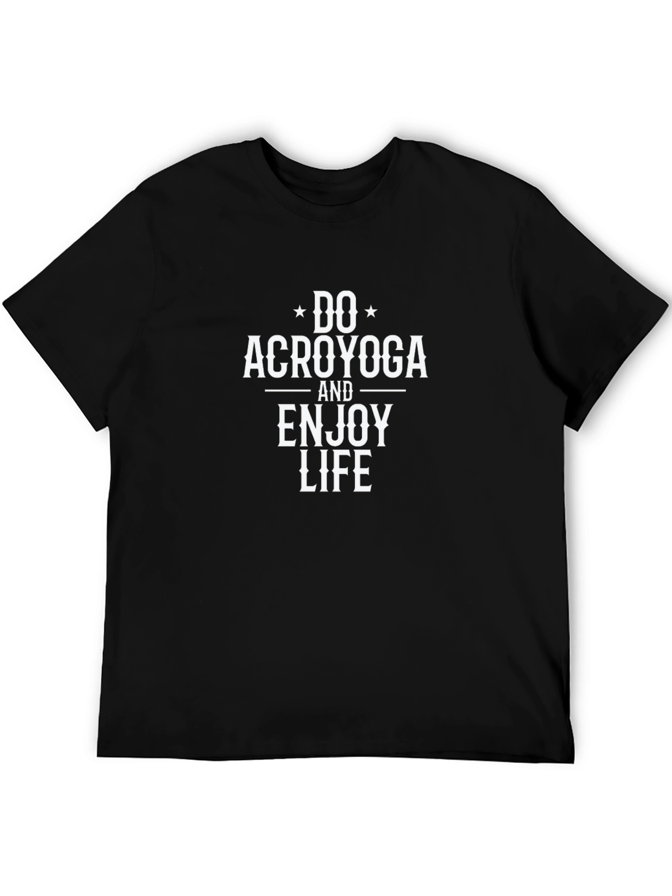 Do Acroyoga T-Shirt - Black Cotton Blend