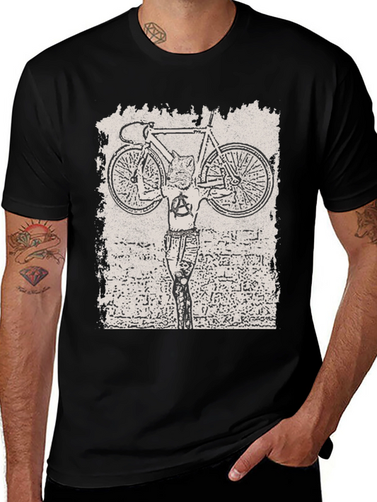Anarchy Cat Bike T-Shirt