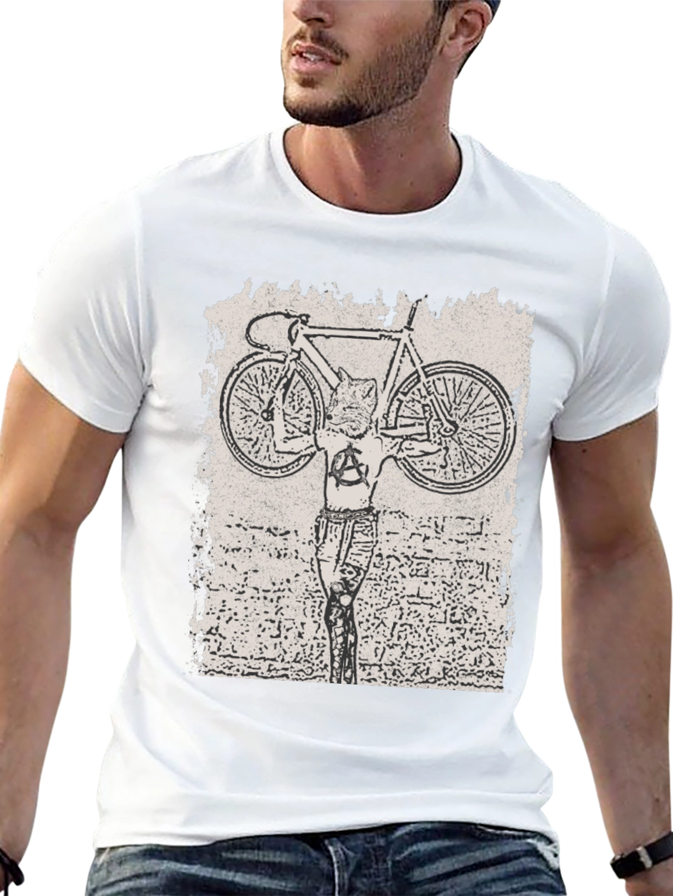 Anarchy Cat Bike T-Shirt