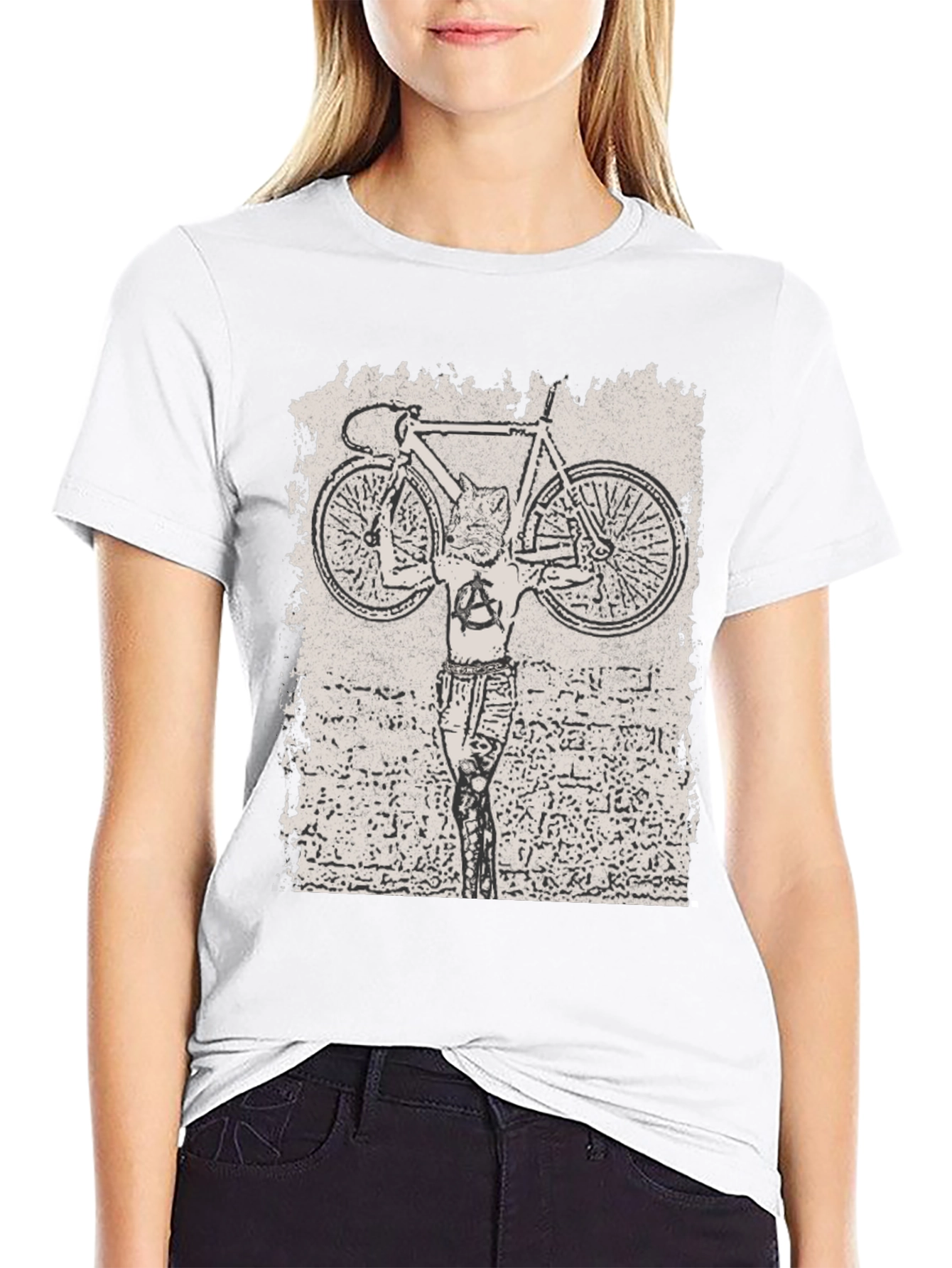 Anarchy Cat Bike T-Shirt