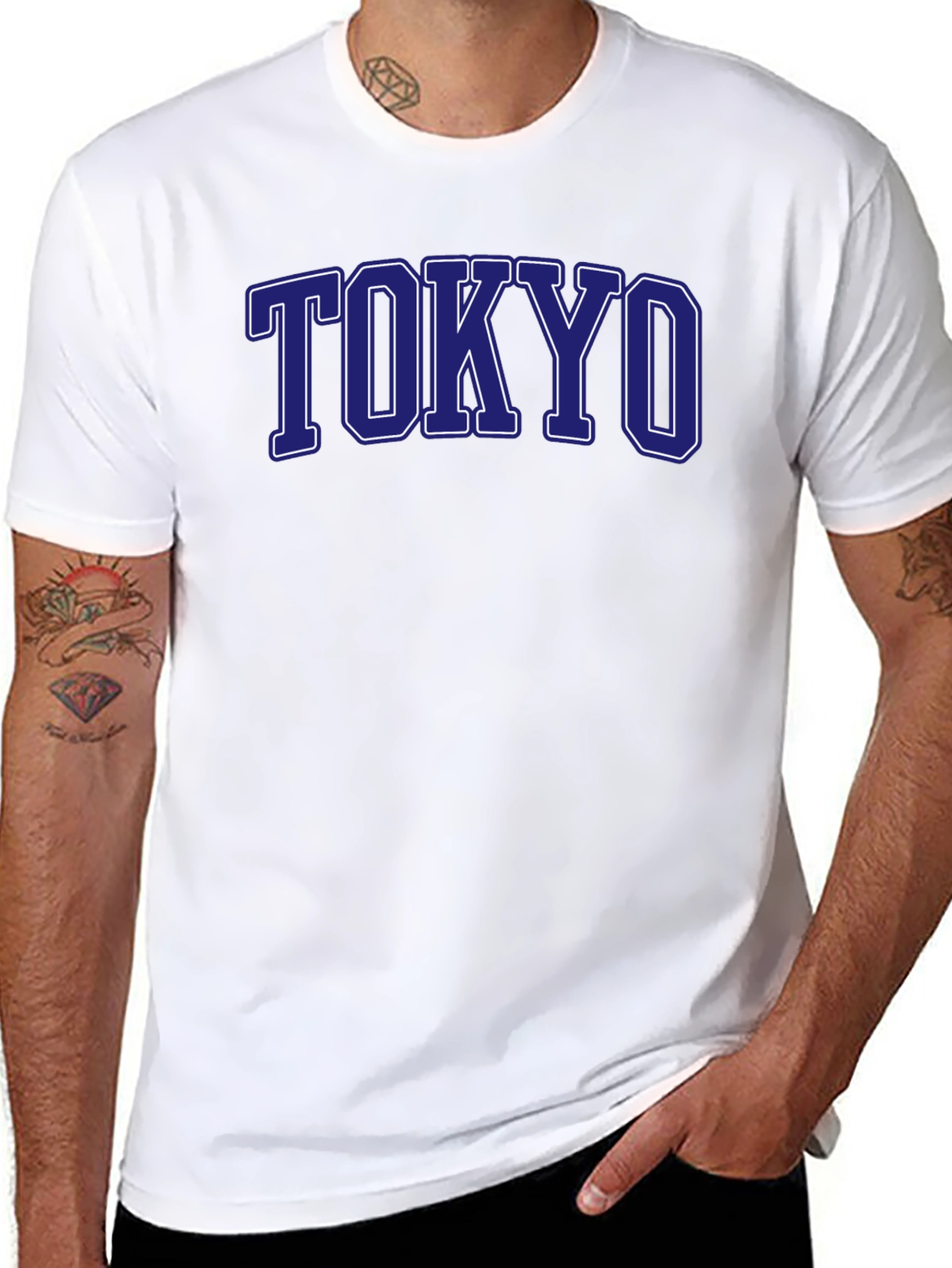Tokyo Graphic Tee - Classic College Style