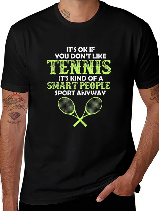 Tennis Smart People Funny Graphic T-Shirt