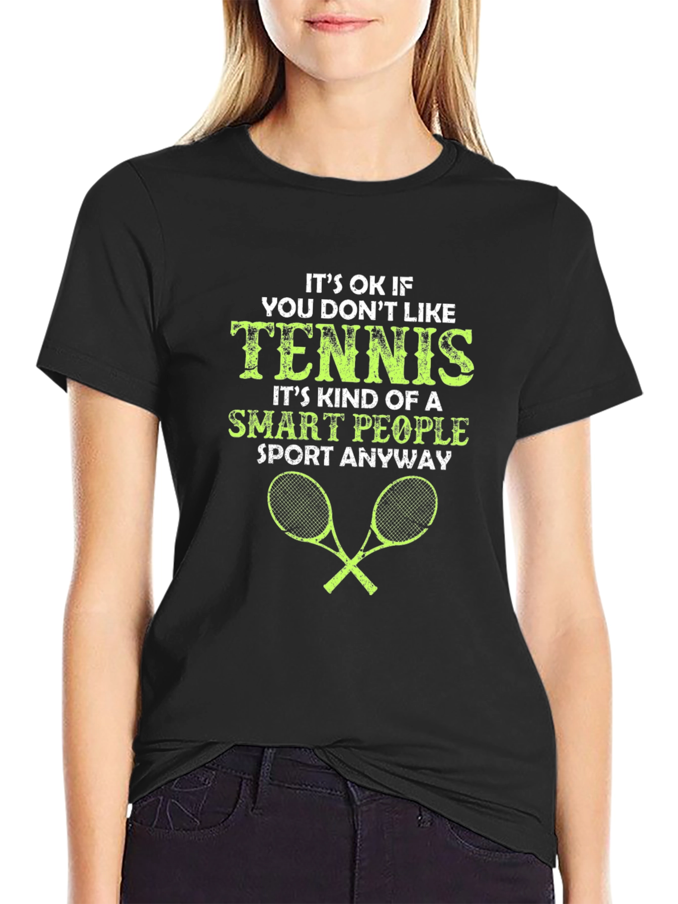Tennis Smart People Funny Graphic T-Shirt