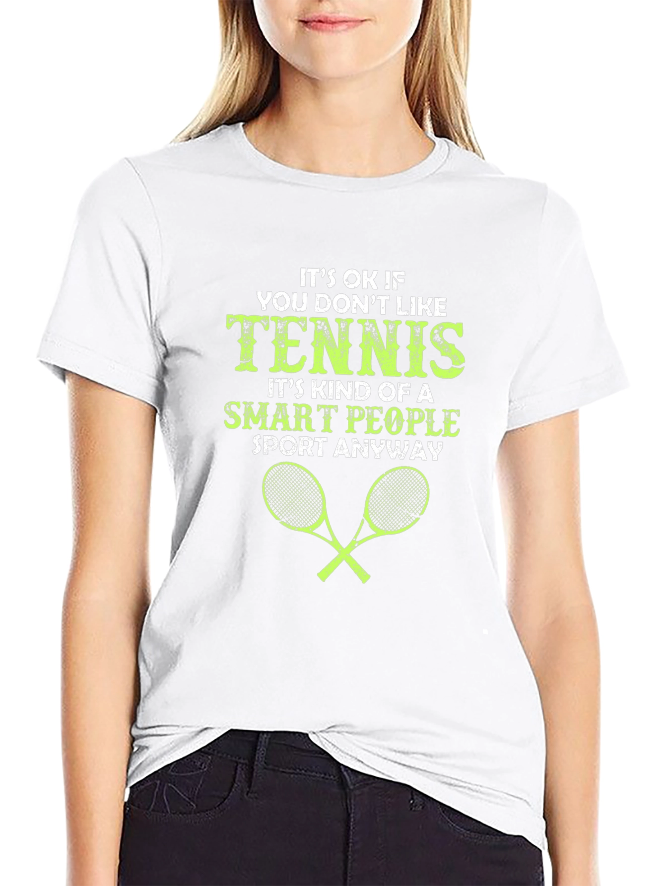 Tennis Smart People Funny Graphic T-Shirt