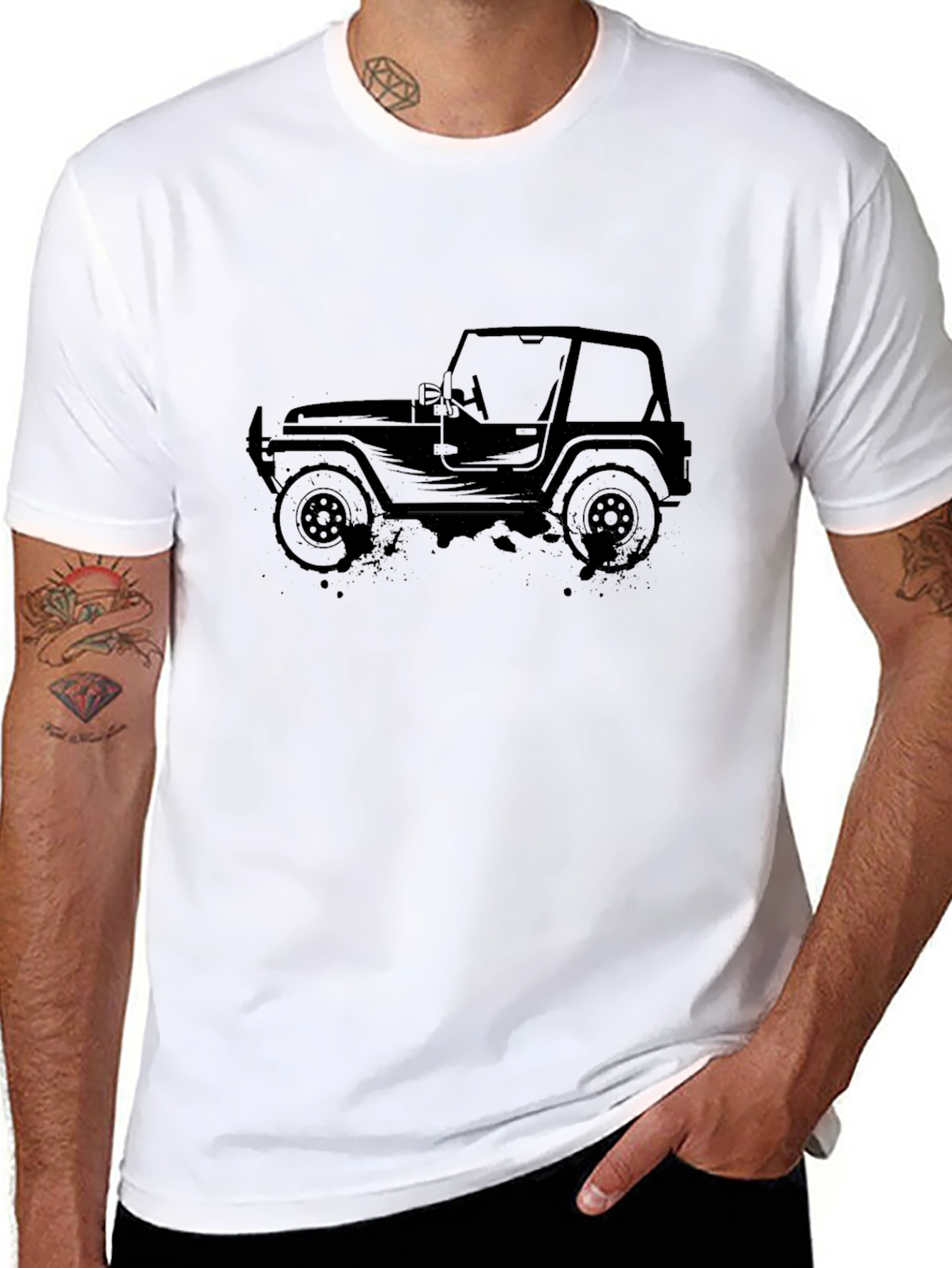 Black Jeep Graphic T-Shirt - Off Road Adventure Tee