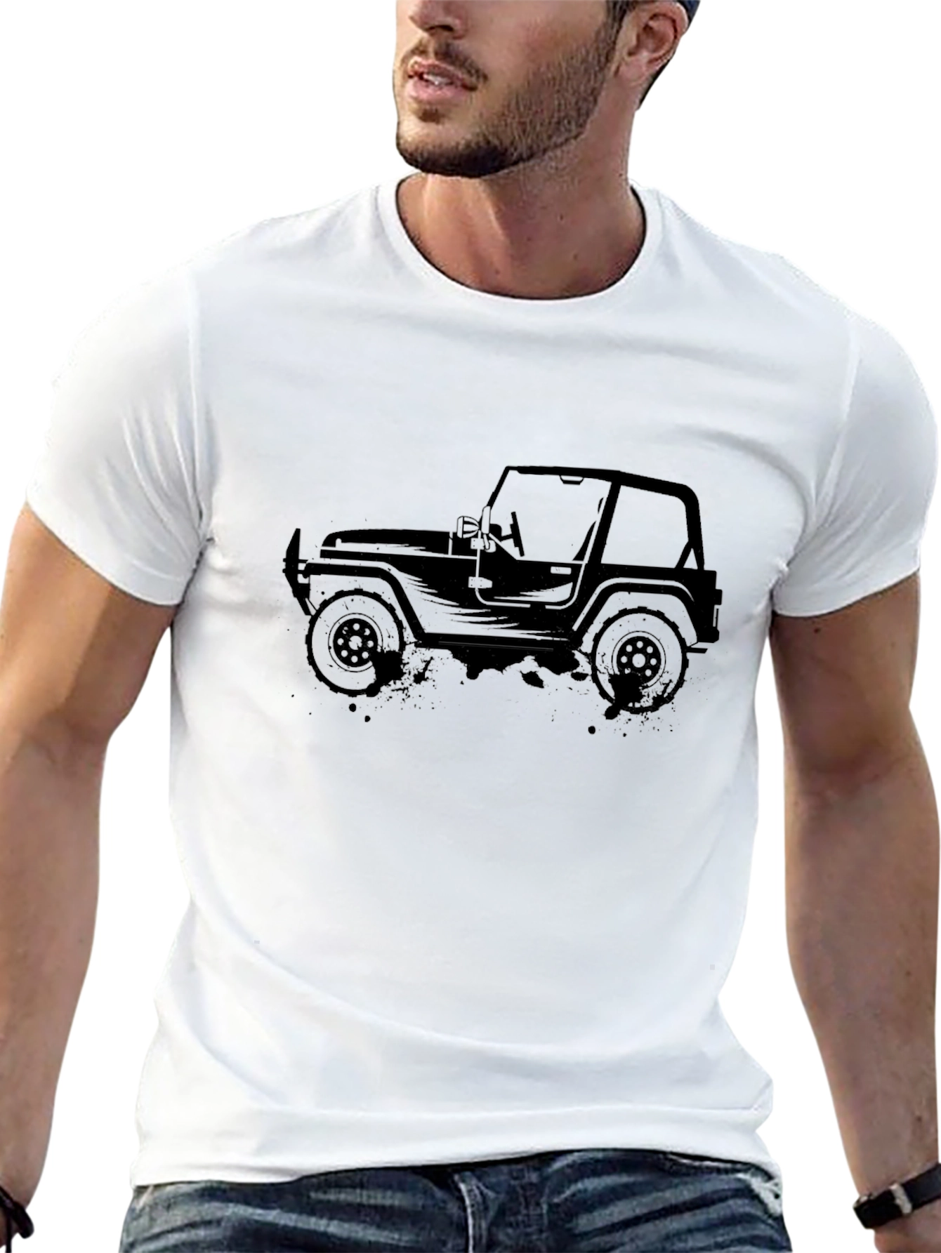 Black Jeep Graphic T-Shirt - Off Road Adventure Tee