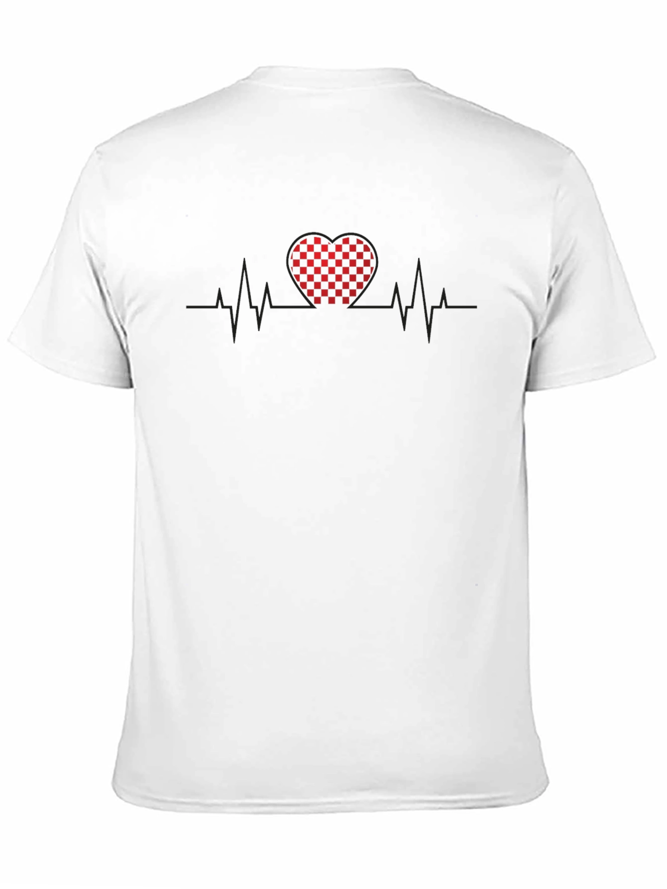 Checkered Heartbeat Graphic Tee