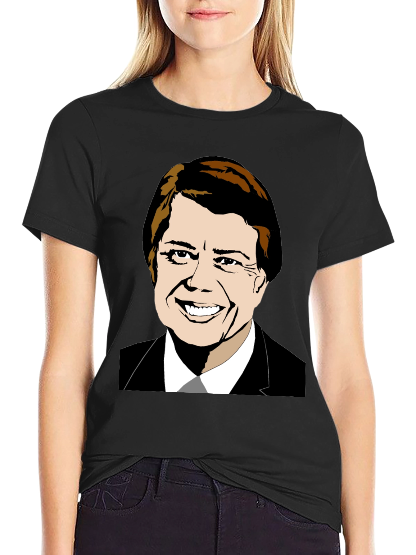 Jimmy Carter Graphic Tee - Political Cartoon T-Shirt